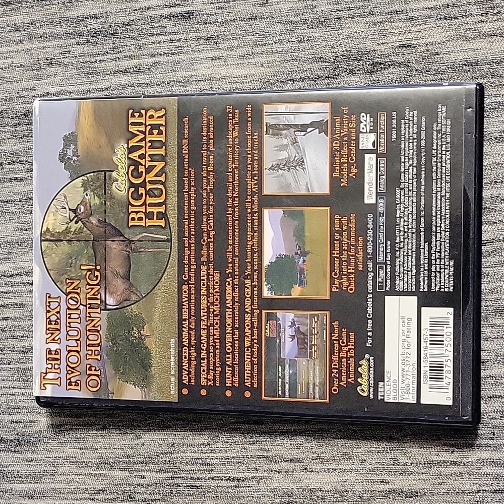 Cabela's Big Game Hunter for the PlayStation 2 Book Included - Picture 2 of 12